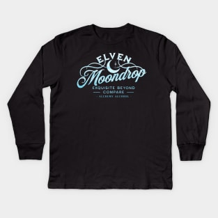 Elven Moondrop (Sparkle) Kids Long Sleeve T-Shirt